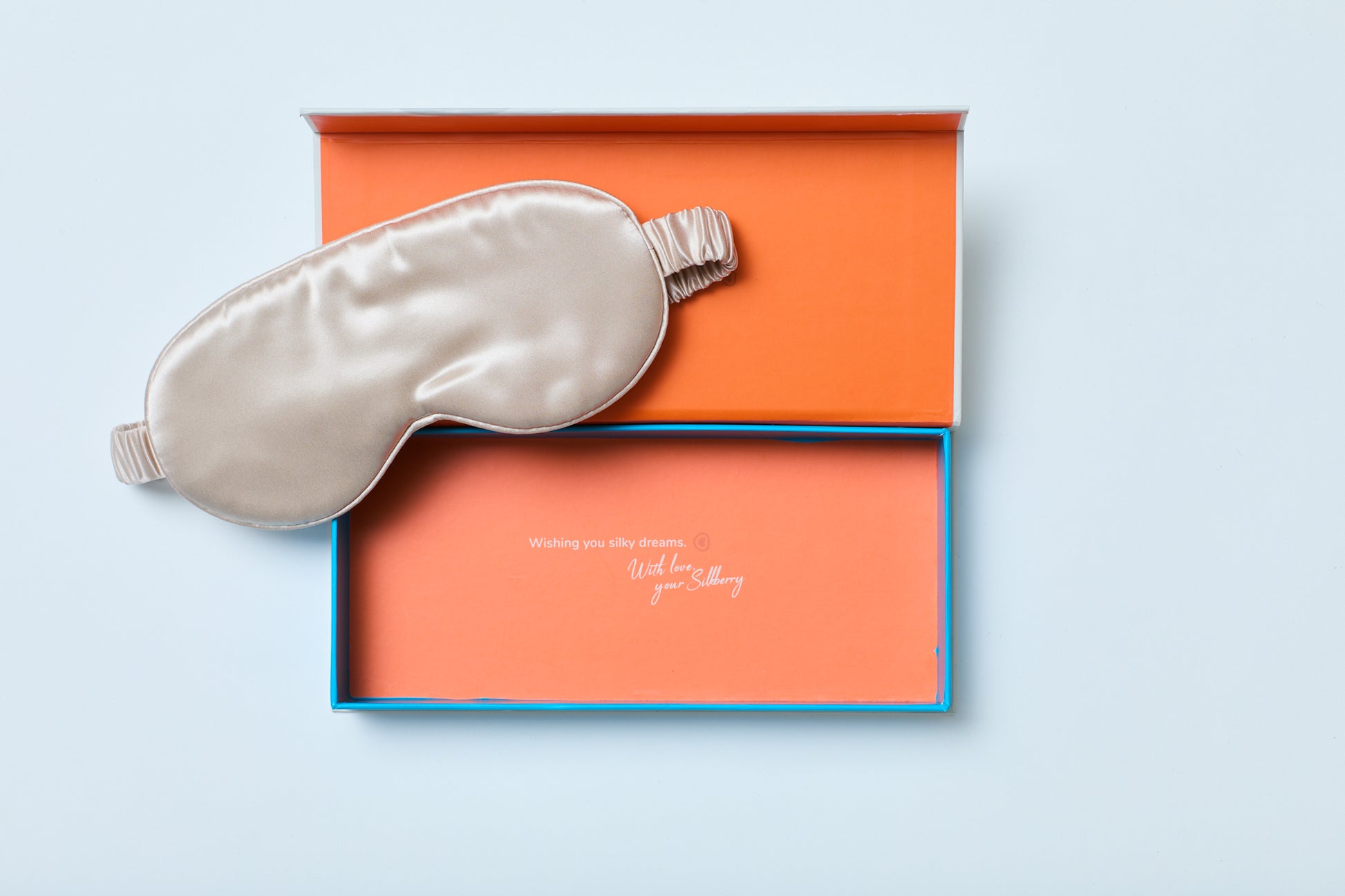 silk sleeping mask_champagne_beige_side 