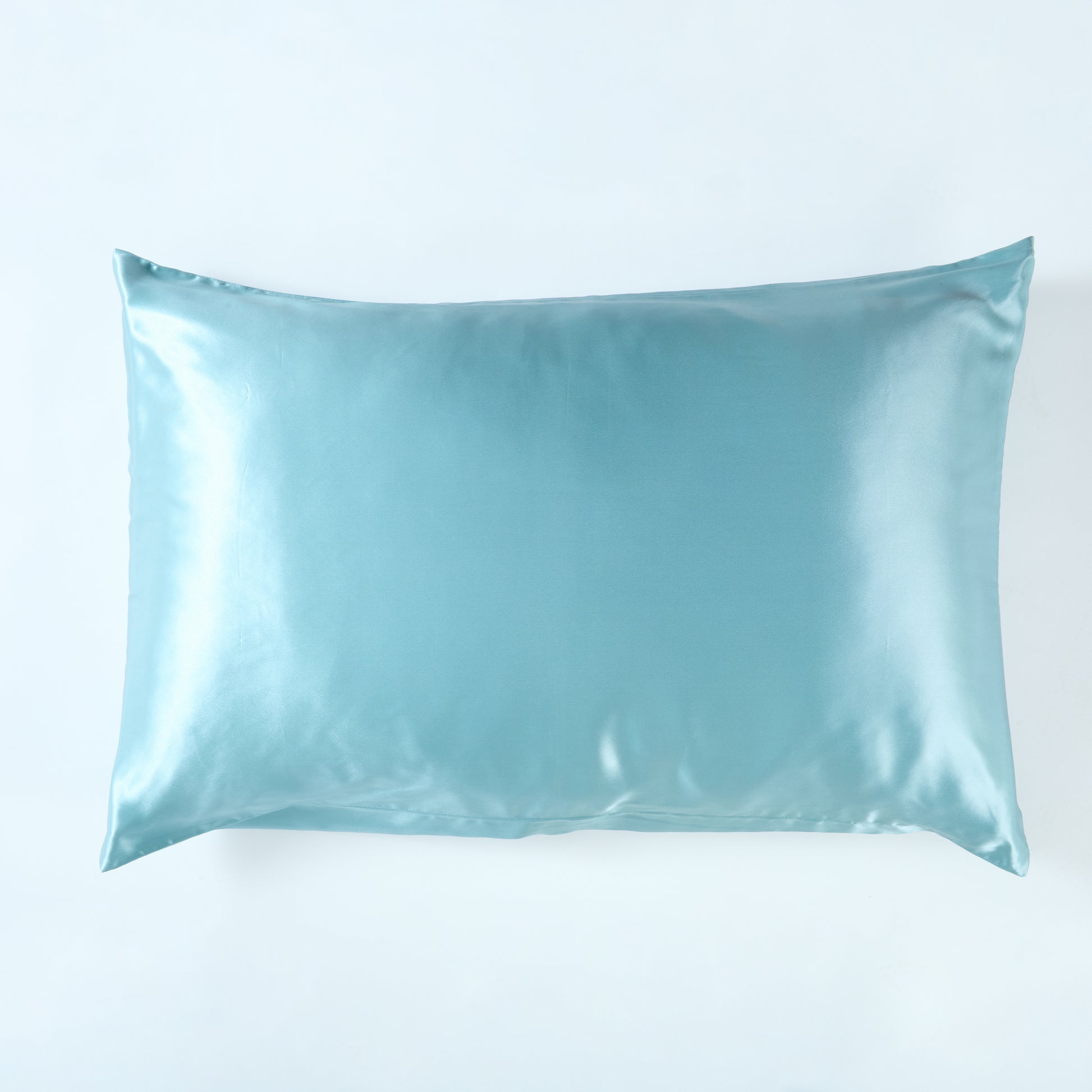 silk pillowcase_sky blue_front 
