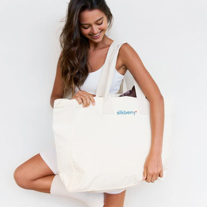 Canvas Tote Bag | Beige | Everyday & Beach Essential | Perfect Gift
